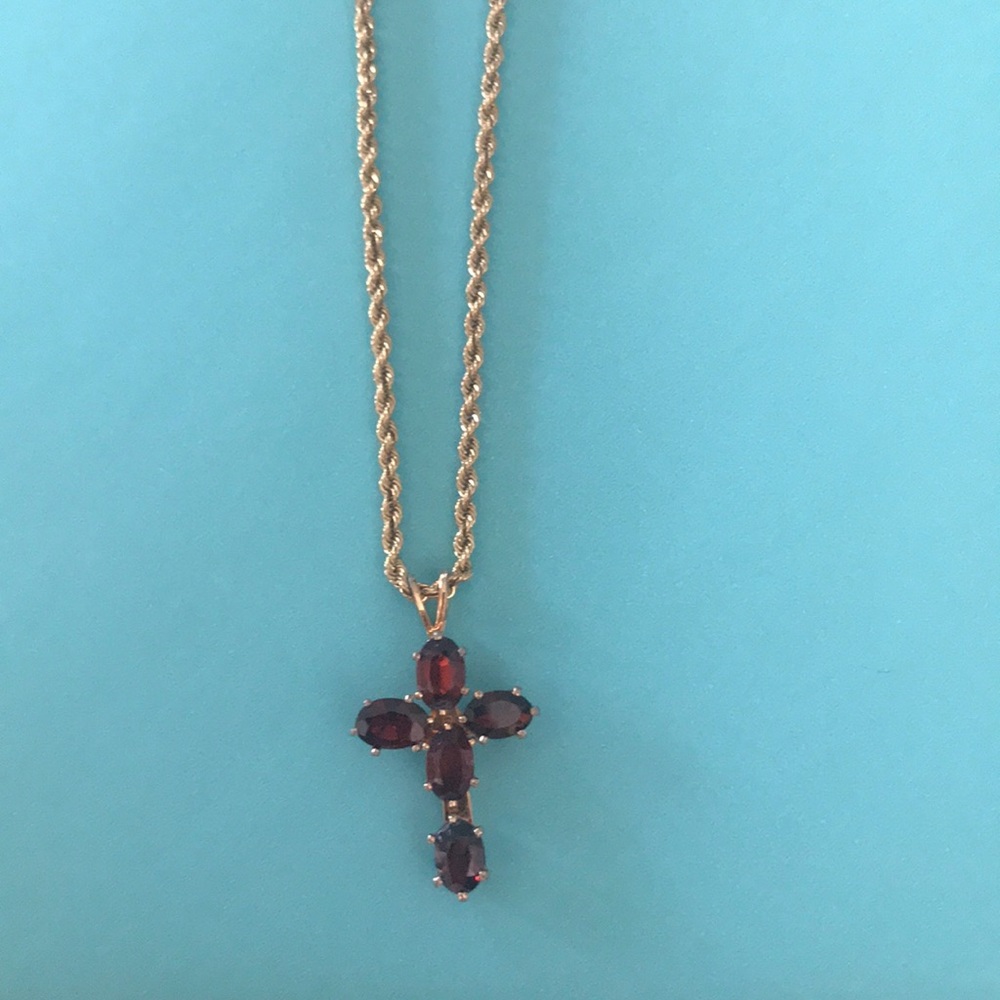 Fasion gold cross necklace